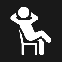 illustration relax sur une chaise