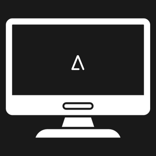icon ordinateur avec logo adelaweb